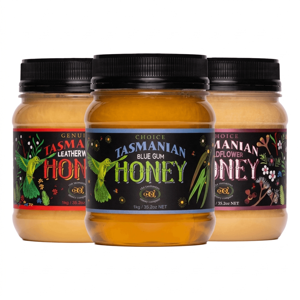 澳洲Tasmania Honey塔斯馬尼亞藍桉/革木/野生百花蜂蜜 1kg