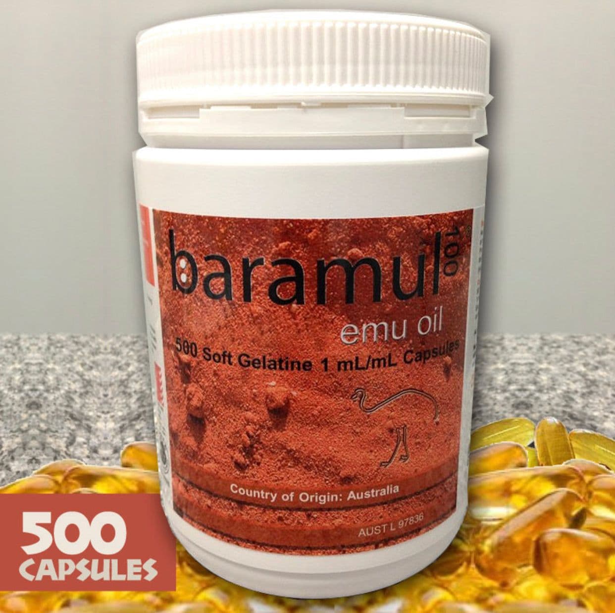 (品牌調漲)澳洲Baramul Emu Oil鴯鶓油膠囊500粒