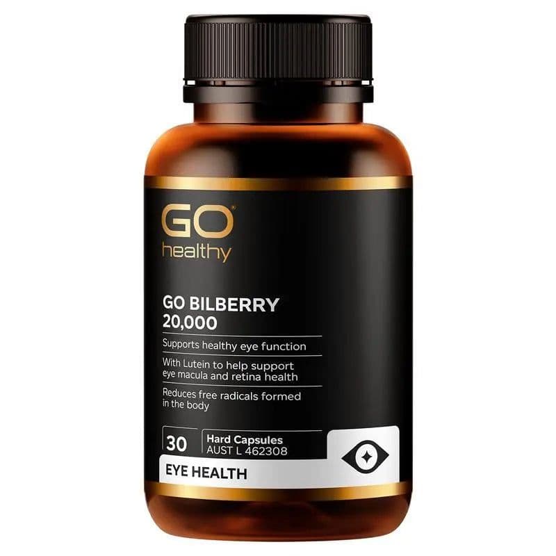 紐西蘭Go Healthy高含量越橘藍莓護眼20000mg 30粒(素食膠囊)
