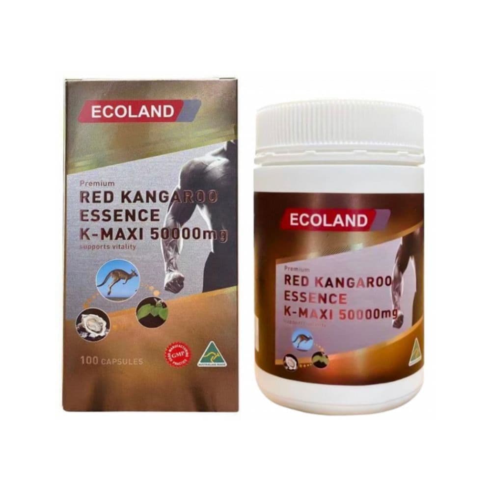 澳洲Ecoland五合一白金版高含量紅袋鼠精50000mg 100粒 效期2028