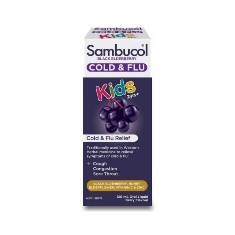 澳洲Sambucol兒童緩解感冒糖漿 120ml 效期08/2025