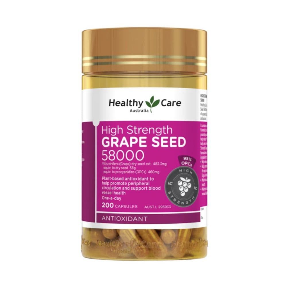 澳洲Healthy Care高含量葡萄籽58000mg 200粒